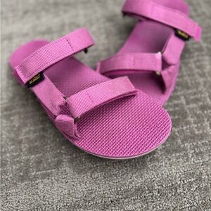 TEVA Pink Slip-On Sandals — Size 8